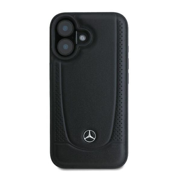 Mercedes Leather Urban iPhone 16 Plus Case - Black | Techbox