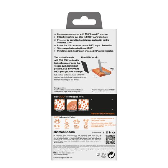 SBS Extreme Mag D3O MagSafe Case for iPhone 16 Plus - Transparent | Techbox