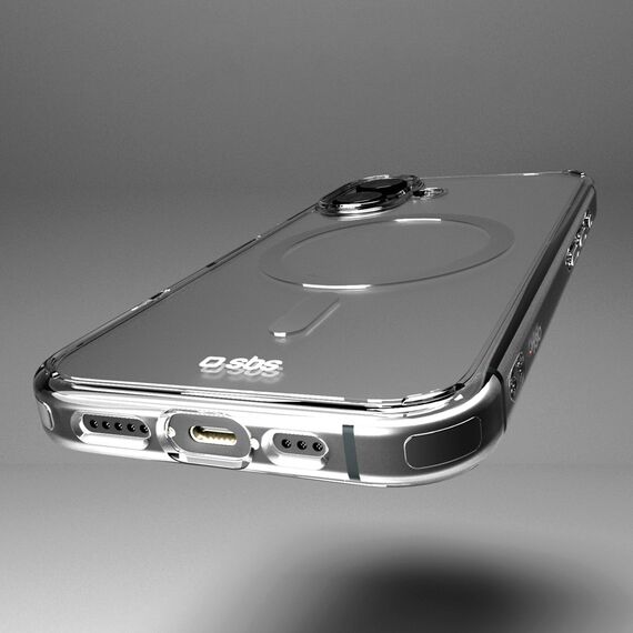 SBS Extreme Mag D3O MagSafe iPhone 16 Case - Transparent | Techbox