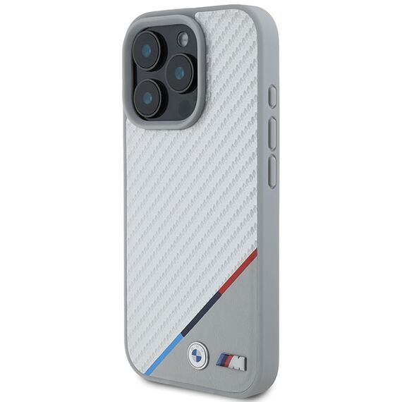 BMW M Carbon Tricolor Line MagSafe Case for iPhone 16 Pro - Gray - Apple Cases - Cases - Techbox