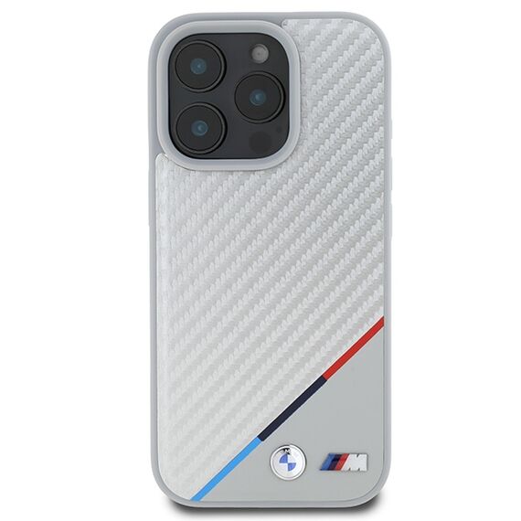 BMW M Carbon Tricolor Line MagSafe Case for iPhone 16 Pro - Gray - Apple Cases - Cases - Techbox