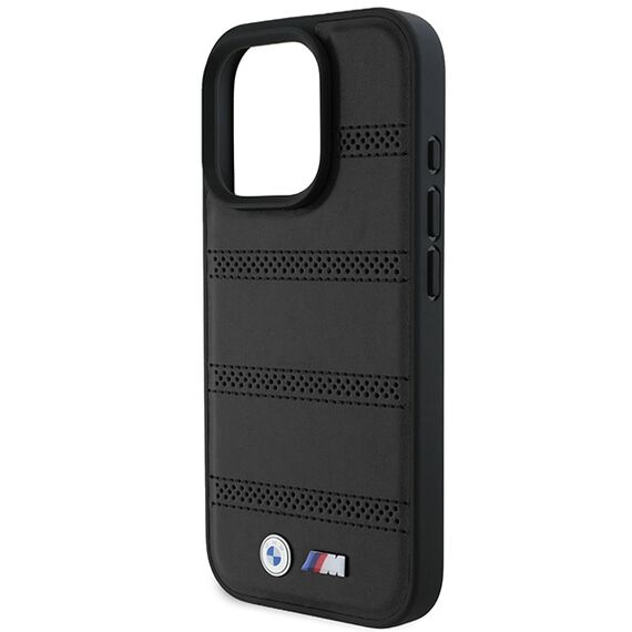 BMW M Perforated And Stitched Line MagSafe case for iPhone 16 Pro - black | Techbox