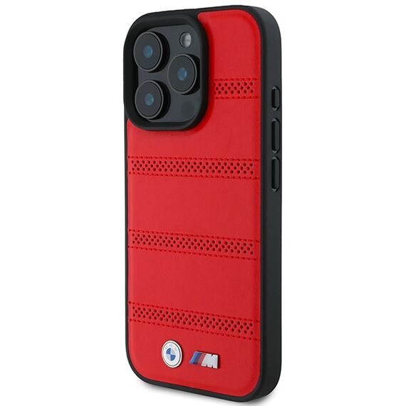 BMW M Perforated And Stitched Line MagSafe case for iPhone 16 Pro - red - Apple Cases - Cases - Techbox