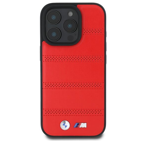 BMW M Perforated And Stitched Line MagSafe case for iPhone 16 Pro - red - Apple Cases - Cases - Techbox