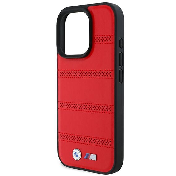 BMW M Perforated And Stitched Line MagSafe case for iPhone 16 Pro - red - Apple Cases - Cases - Techbox