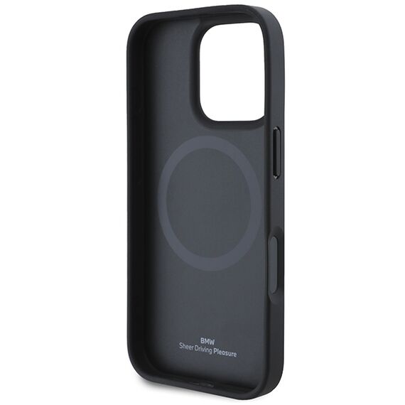 BMW M Perforated Tricolor Line MagSafe Case for iPhone 16 Pro - Black | Techbox