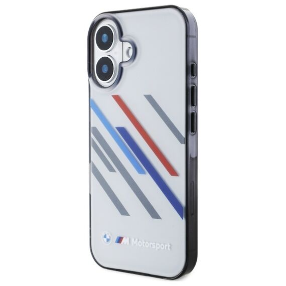 BMW Motosport IML Random Stripes iPhone 16 Case - Gray | Techbox