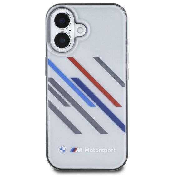 BMW Motosport IML Random Stripes iPhone 16 Case - Gray | Techbox