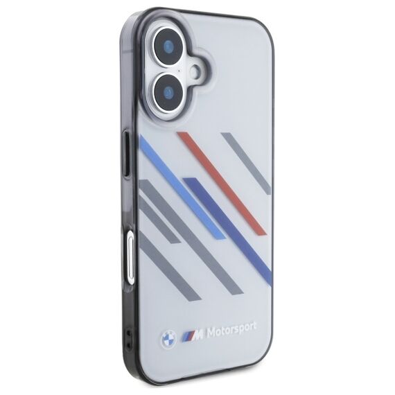 BMW Motosport IML Random Stripes iPhone 16 Case - Gray | Techbox