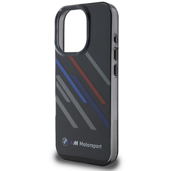 BMW Motosport IML Random Stripes iPhone 16 Pro Case - Black | Techbox