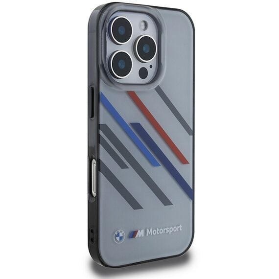 BMW Motosport IML Random Stripes iPhone 16 Pro Case - Gray - Apple Cases - Cases - Techbox