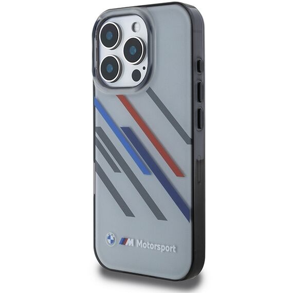BMW Motosport IML Random Stripes iPhone 16 Pro Max Case - Gray | Techbox