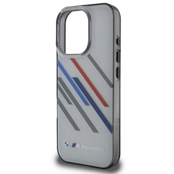 BMW Motosport IML Random Stripes iPhone 16 Pro Max Case - Gray | Techbox