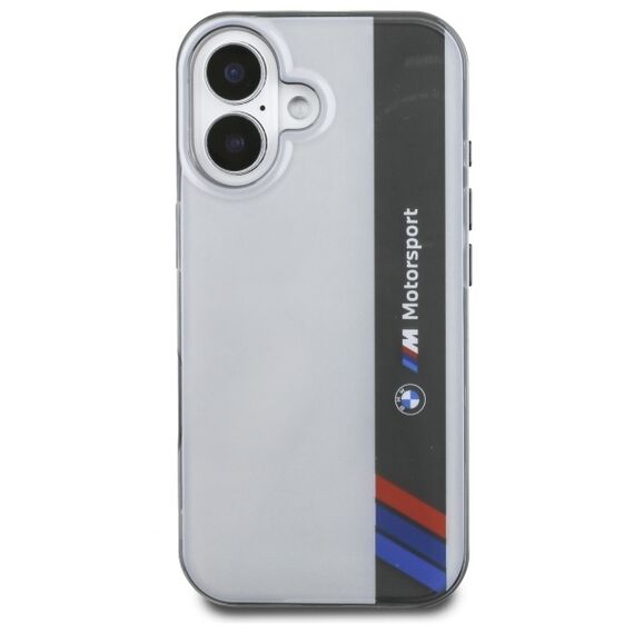 BMW Motosport IML Vertical Stripe iPhone 16 Case - Gray | Techbox