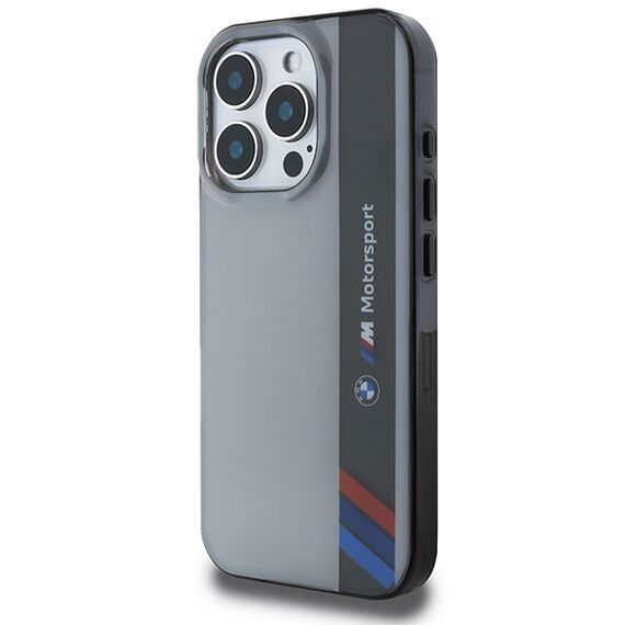 BMW Motosport IML Vertical Stripe iPhone 16 Pro Case - Gray - Apple Cases - Cases - Techbox