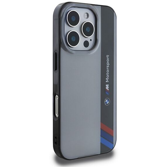 BMW Motosport IML Vertical Stripe iPhone 16 Pro Case - Gray - Apple Cases - Cases - Techbox