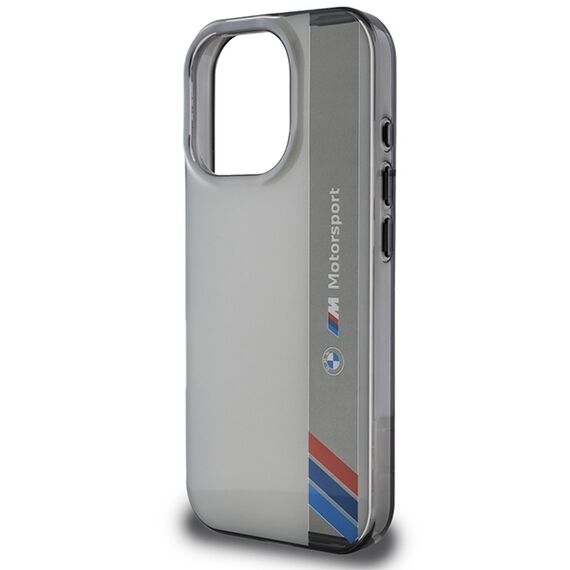 BMW Motosport IML Vertical Stripe iPhone 16 Pro Case - Gray - Apple Cases - Cases - Techbox
