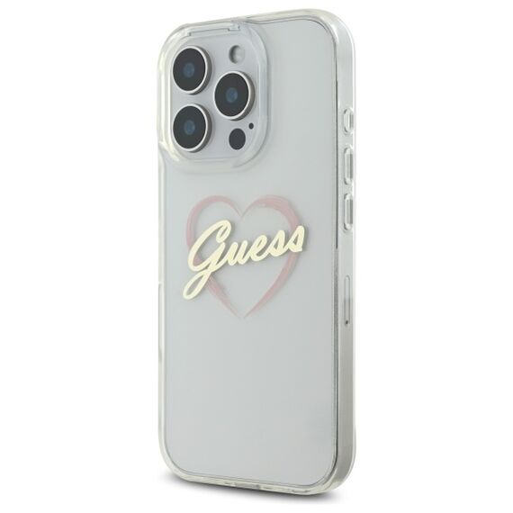 Guess IML Heart Case for iPhone 16 Pro - Transparent | Techbox