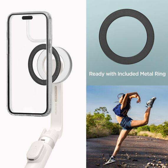 Selfie stick Spigen S571W MagSafe Bluetooth with tripod - beige