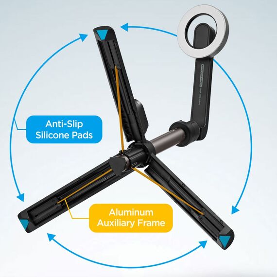 Selfie stick Spigen S571W MagSafe Bluetooth with tripod - black