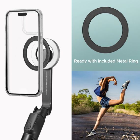 Selfie stick Spigen S580W MagSafe Bluetooth with tripod - black