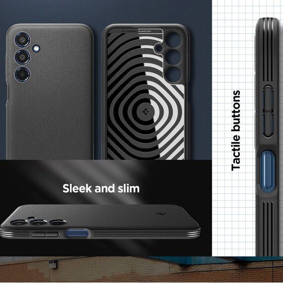 Spigen Essential SandBlast Case for Samsung Galaxy M35 5G - Black | Techbox