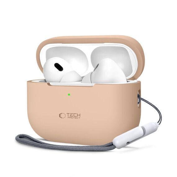 Tech-Protect Silicone Case for Apple AirPods Pro 1 / 2 - Beige - Smartphone Accessories - Cables & Accessories - Techbox