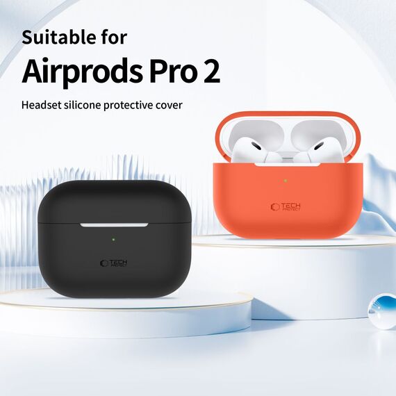 Tech-Protect Silicone Case for Apple AirPods Pro 1 / 2 - Pink - Smartphone Accessories - Cables & Accessories - Techbox