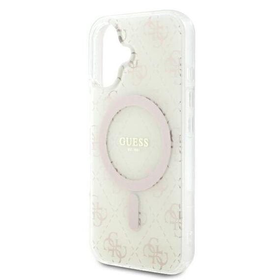 Guess IML 4G Background MagSafe Case for iPhone 16 Plus - White | Techbox