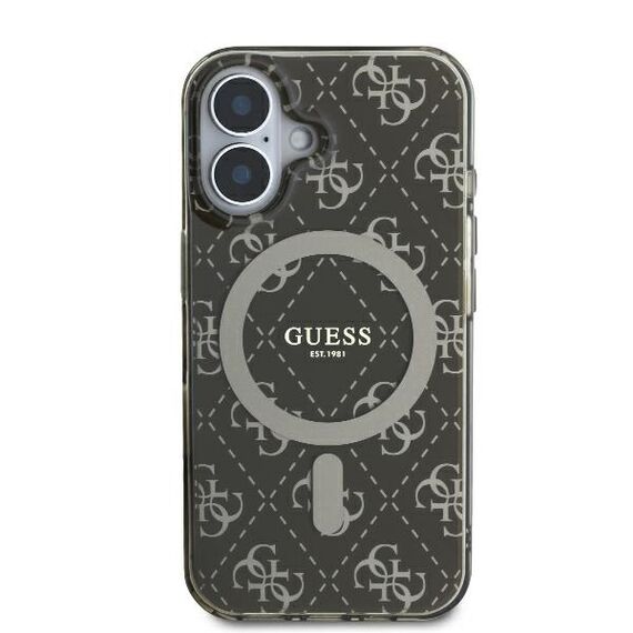 Guess IML 4G Background MagSafe iPhone 16 Case - Brown - Apple Cases - Cases - Techbox