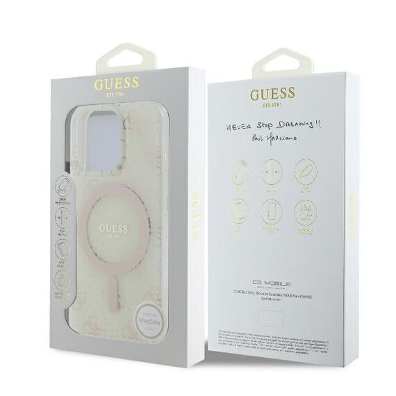 Guess IML 4G Background MagSafe iPhone 16 Pro Case - White - Apple Cases - Cases - Techbox
