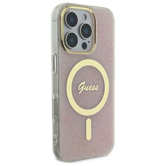 Guess IML 4G MagSafe Case for iPhone 16 Pro Max - Pink | Techbox