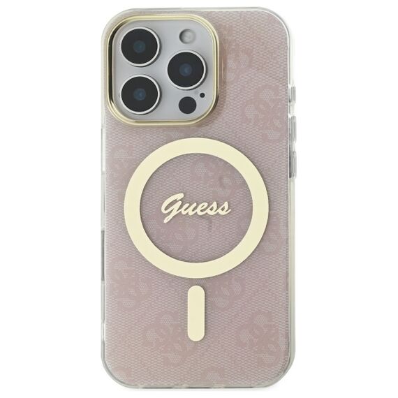 Guess IML 4G MagSafena iPhone 16 Pro Case - Pink | Techbox