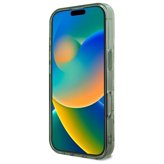 Guess IML Flower &amp; Tonal Circle MagSafe case for iPhone 16 Pro - green | Techbox