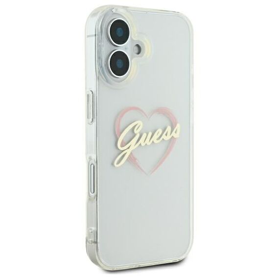 Guess IML Heart Case for iPhone 16 plus - Transparent | Techbox