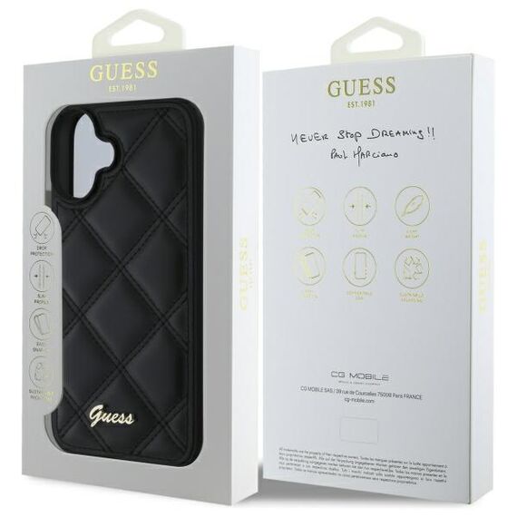 Guess New 4G Triangle case for iPhone 16 - black | Techbox
