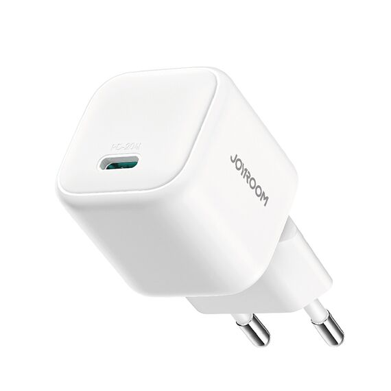 Joyroom JR-TCG08 GaN 20W Power Delivery Wall Charger - White - Travel Chargers - Smartphone Chargers - Techbox