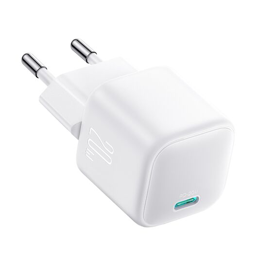 Joyroom JR-TCG08 GaN 20W Power Delivery Wall Charger - White - Travel Chargers - Smartphone Chargers - Techbox
