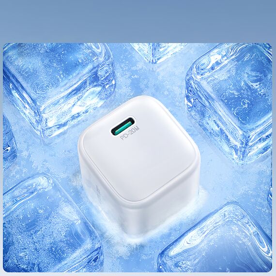 Joyroom JR-TCG08 GaN 20W Power Delivery Wall Charger - White - Travel Chargers - Smartphone Chargers - Techbox