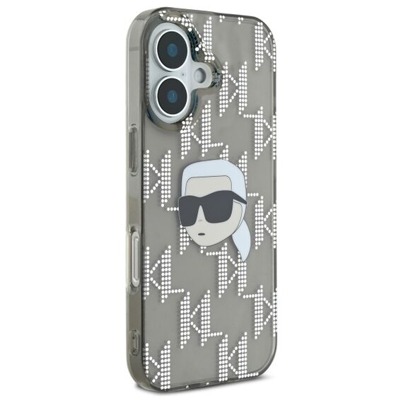 Karl Lagerfeld IML Karl Head Electroplated iPhone 16 Case - Black - Apple Cases - Cases - Techbox