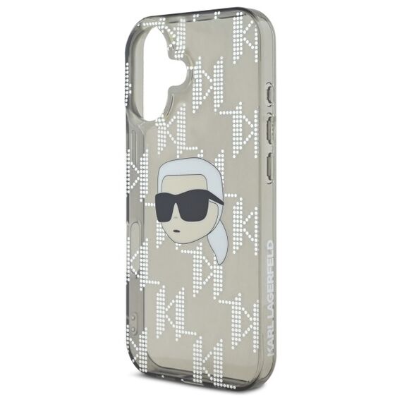 Karl Lagerfeld IML Karl Head Electroplated iPhone 16 Case - Black - Apple Cases - Cases - Techbox
