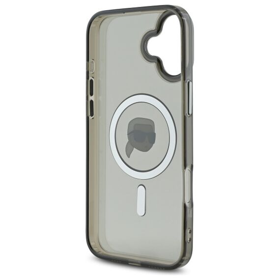 Karl Lagerfeld IML Metal Karl Head MagSafe iPhone 16 Plus Case - Black | Techbox
