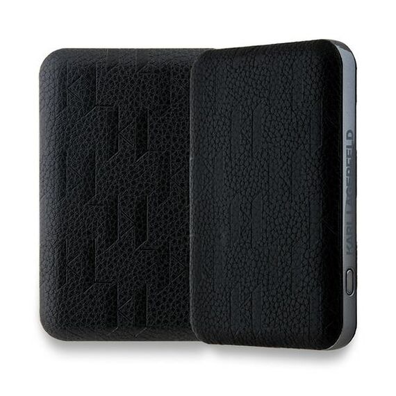 Karl Lagerfeld Powerbank inductive KLPB5FPGKSKIHK 16W 5000mAh black/black Karl Head Pin MagSafe - Powerbanks - Smartphone Chargers - Techbox