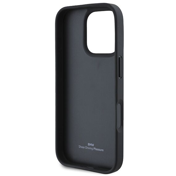 BMW Leather Hot Stamp iPhone 16 Pro Max Case - Black - Apple Cases - Cases - Techbox