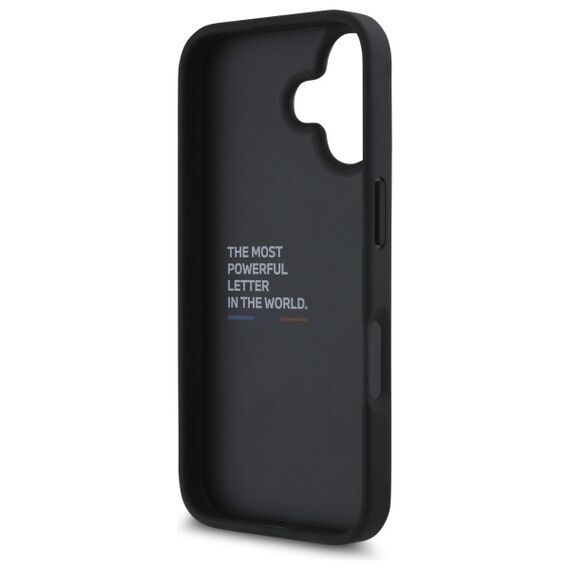BMW M Grip Stand Smooth and Carbon case for iPhone 16 - black | Techbox