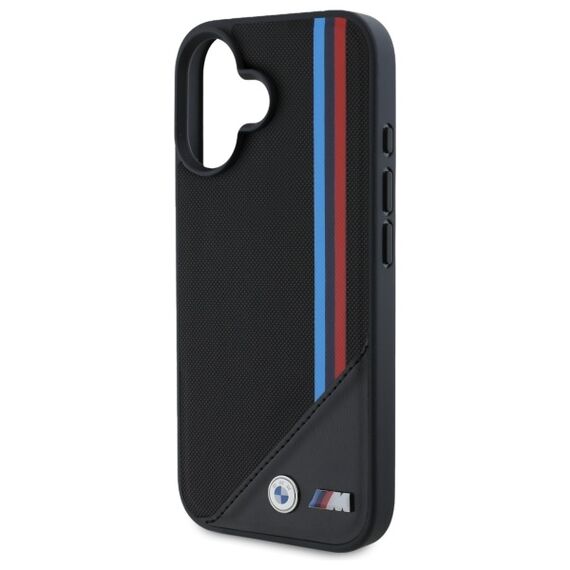 BMW M Meshed Tricolor Stripes MagSafe case for iPhone 16 - black - Apple Cases - Cases - Techbox