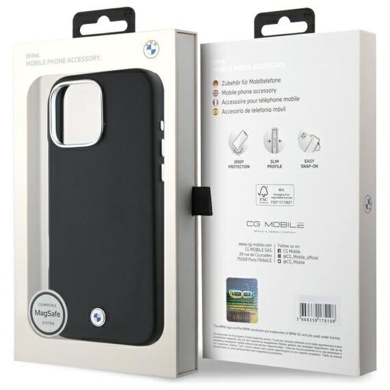 BMW Sign Full Wrapped Metal MagSafe Case for iPhone 16 Pro Max - Black - Apple Cases - Cases - Techbox