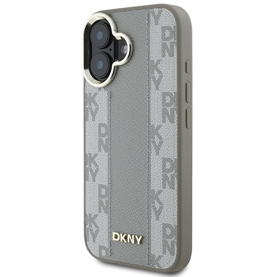 DKNY Checkered Pattern Magsafe iPhone 16 Case - Beige | Techbox