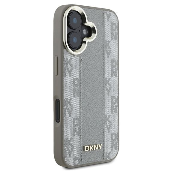 DKNY Checkered Pattern Magsafe iPhone 16 Case - Beige | Techbox