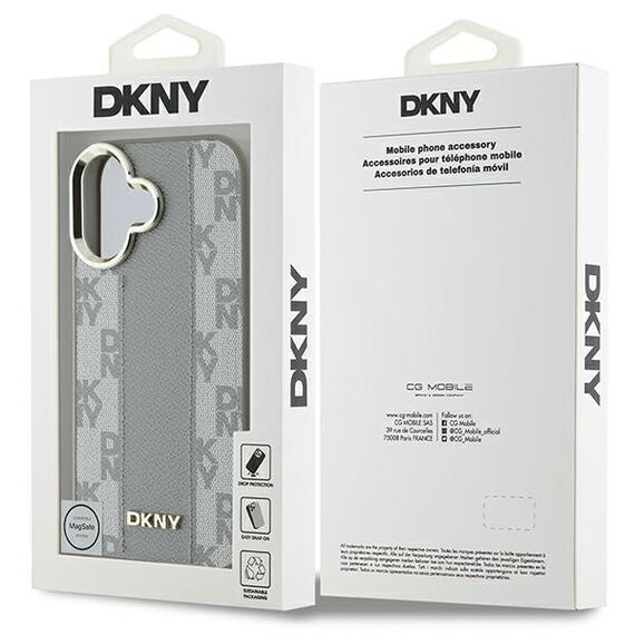 DKNY Checkered Pattern Magsafe iPhone 16 Case - Beige | Techbox